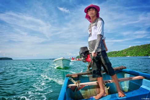 Pêcheur au large de Sihanoukville