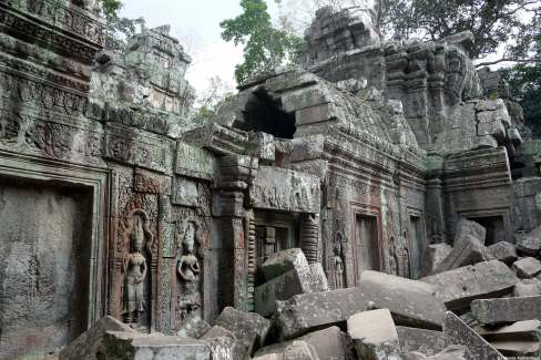Temple de Preah Khan dans la cité d'Angkor