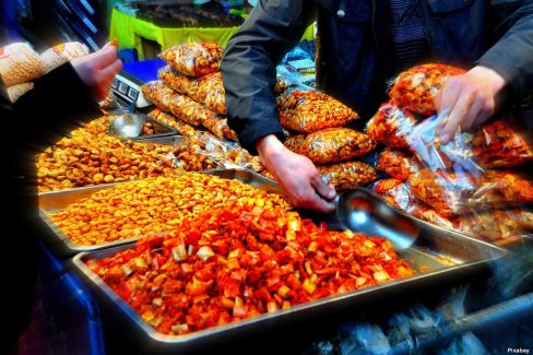 Marché aux épices en Chine