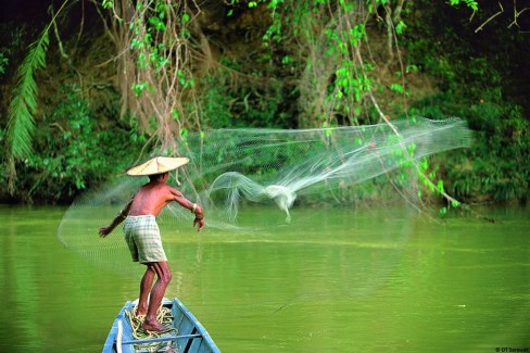 Maison de pêcheurs à Santubong