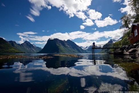 Vue sur le Hjørundfjord