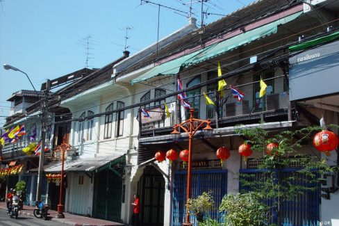 Maison traditionnelle dans le quartier chinois de Yaowarat