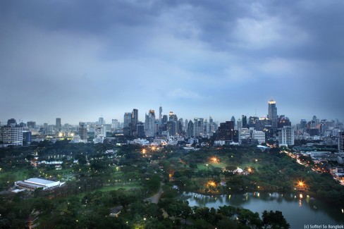 Panorama sur le parc de Lumpini